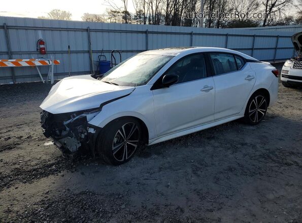 3N1AB8DV3MY217589 2021 NISSAN SENTRA Белый Передняя левая четверть