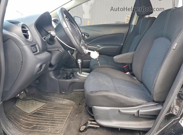 3N1CE2CPXHL354175 2017 NISSAN VERSA Black Widok wnętrza z przodu