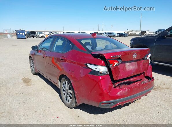 3N1CN8EVXLL900495 2020 NISSAN VERSA Темно-бордовый Задняя левая четверть