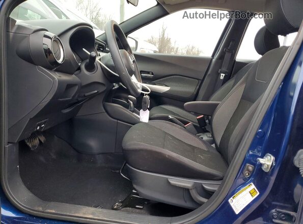 3N1CP5CU1KL492115 2019 NISSAN KICKS Синий Вид салона спереди
