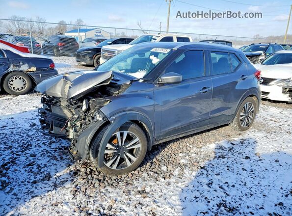 3N1CP5CU1KL566178 2019 NISSAN KICKS Серый Передняя левая четверть