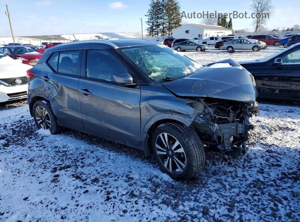 3N1CP5CU1KL566178 2019 NISSAN KICKS Серый Передняя правая четверть