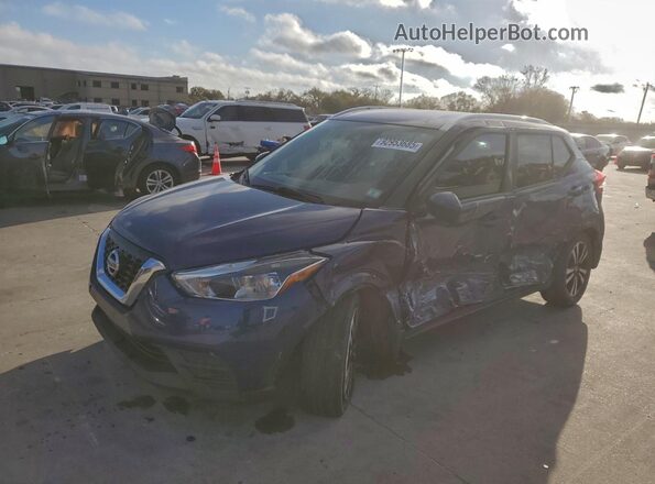 3N1CP5CU8KL505071 2019 NISSAN KICKS Синий Передняя левая четверть