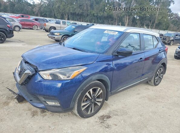 3N1CP5CU9KL510733 2019 NISSAN KICKS Blue Front left