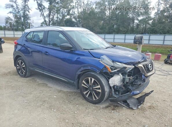 3N1CP5CU9KL510733 2019 NISSAN KICKS Blue Front right