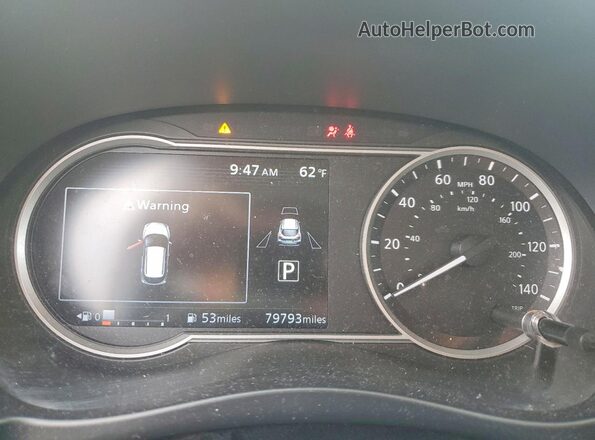 3N1CP5CU9KL510733 2019 NISSAN KICKS Blue Instrument cluster view
