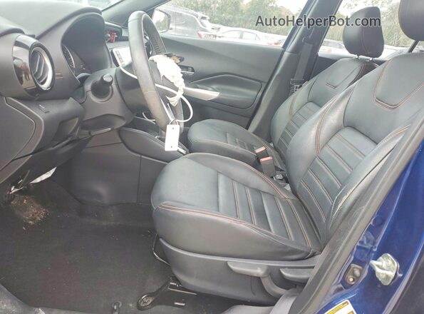 3N1CP5CU9KL510733 2019 NISSAN KICKS Blue Front interior view