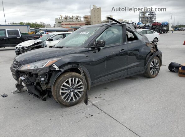 3N1CP5CV0ML526945 2021 NISSAN KICKS Черный Передняя левая четверть