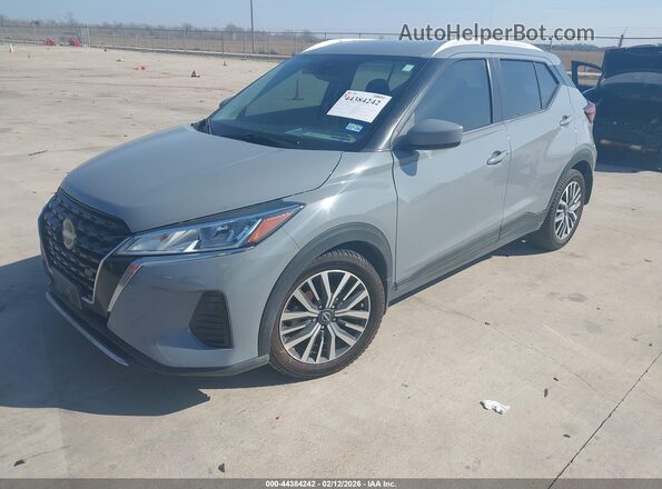 3N1CP5CV8NL482131 2022 NISSAN KICKS Gray Передня ліва чверть