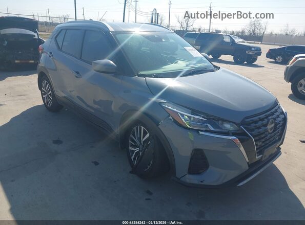 3N1CP5CV8NL482131 2022 NISSAN KICKS Gray Передня права чверть