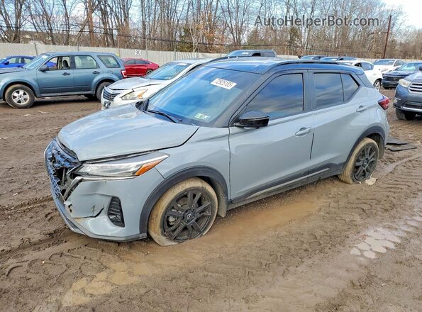 3N1CP5DV7PL572095 2023 NISSAN KICKS Blue Передня ліва чверть