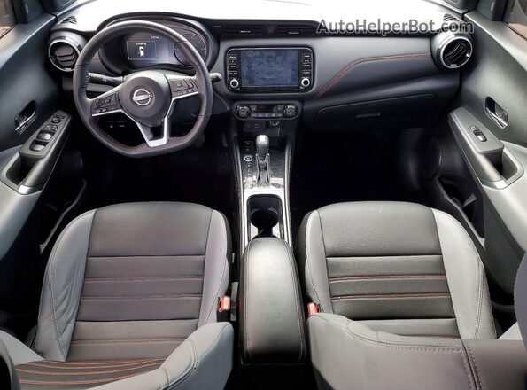 3N1CP5DV7PL572095 2023 NISSAN KICKS Blue Вид панелі приладів