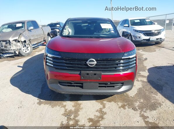 3N8AP6CBXSL433593 2025 NISSAN KICKS Maroon წინა პანელის ხედი