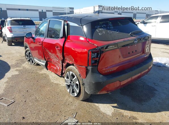 3N8AP6CBXSL433593 2025 NISSAN KICKS Maroon უკანა მარცხენა