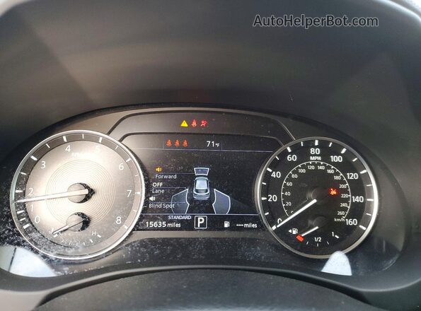 3PCAJ5AA2RF100928 2024 INFINITI QX50 Black Widok zestawu wskaźników