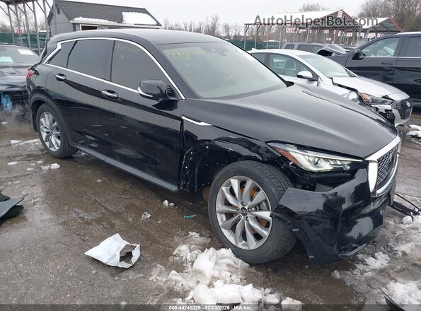 3PCAJ5AB5NF111988 2022 INFINITI QX50 Black წინა მარჯვენა
