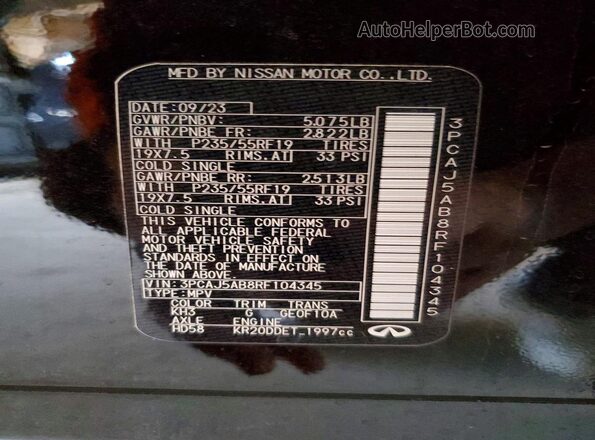 3PCAJ5AB8RF104345 2024 INFINITI QX50 Black ძრავის განყოფილების ხედი