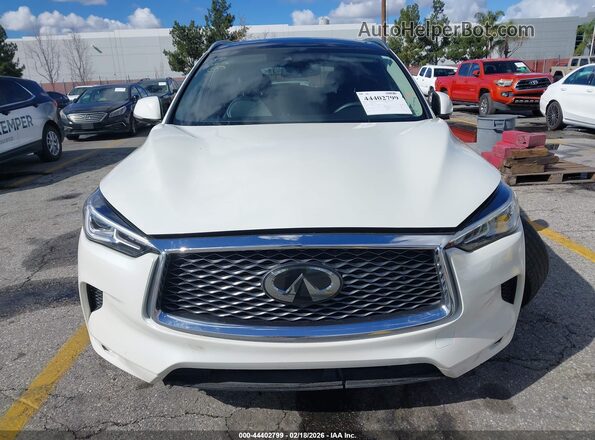 3PCAJ5BA1MF111037 2021 INFINITI QX50 White Вид панелі приладів