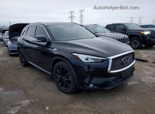 3PCAJ5BB5MF123457 2021 INFINITI QX50 Black Передня права чверть