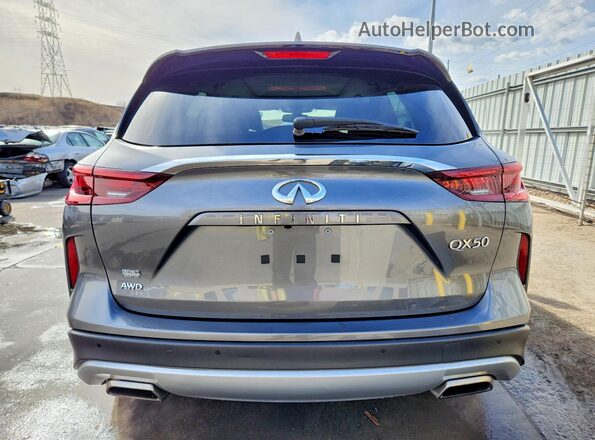 3PCAJ5BB6NF105972 2022 INFINITI QX50 Gray Rear view