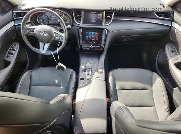 3PCAJ5BB6NF105972 2022 INFINITI QX50 Gray Dashboard view