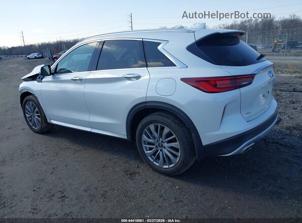 3PCAJ5BB8PF110593 2023 INFINITI QX50 White Задня ліва чверть