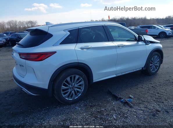 3PCAJ5BB8PF110593 2023 INFINITI QX50 White Задня права чверть