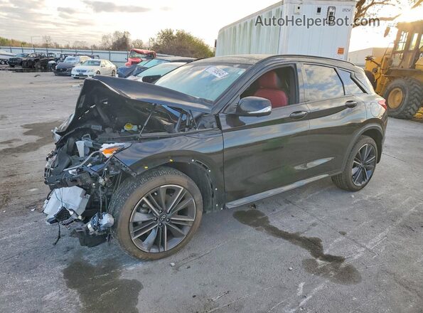3PCAJ5FA8PF109168 2023 INFINITI QX50 Черный Передняя левая четверть