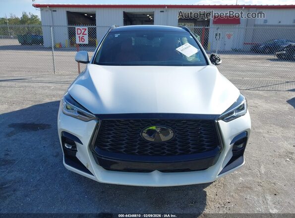 3PCAJ5FAXRF102189 2024 INFINITI QX50 White Widok zestawu wskaźników