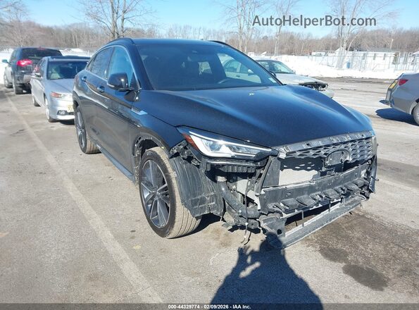 3PCAJ5JR3PF117398 2023 INFINITI QX55 Черный Передняя правая четверть