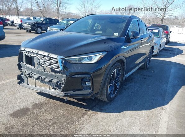 3PCAJ5JR3PF117398 2023 INFINITI QX55 Черный Передняя левая четверть