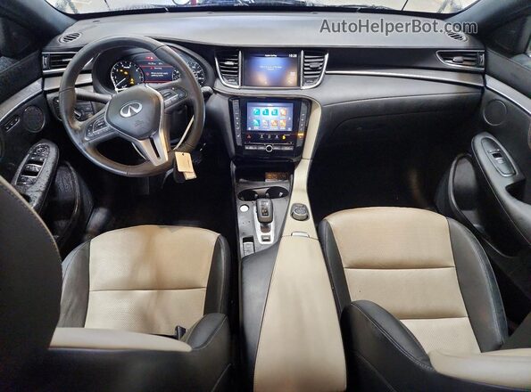 3PCAJ5JR3RF108400 2024 INFINITI QX55 White Widok deski rozdzielczej