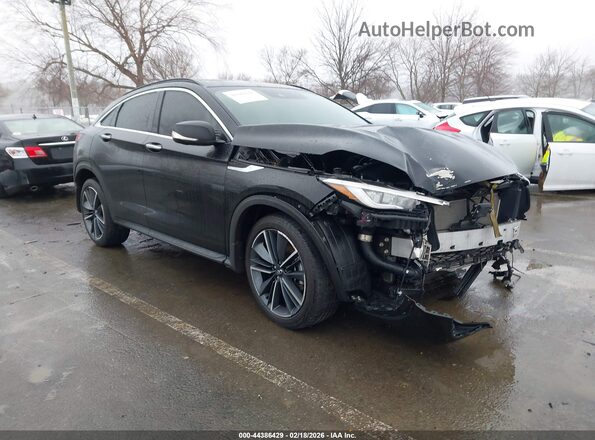 3PCAJ5KR9SF100256 2025 INFINITI QX55 Черный Передняя правая четверть