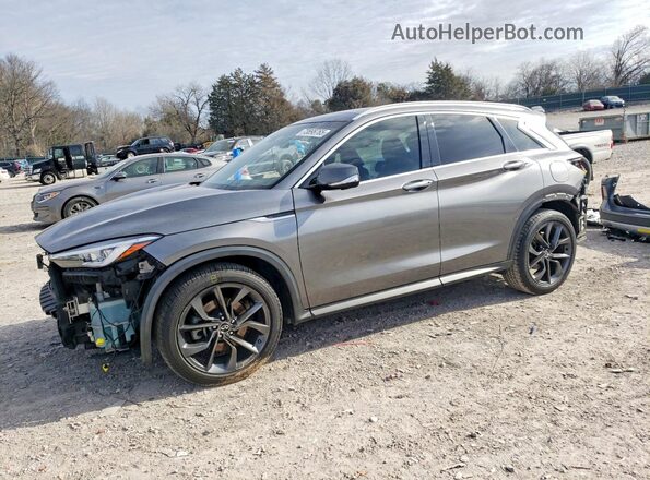 3PCAJ5M18KF105679 2019 INFINITI QX50 Gray Przód lewy