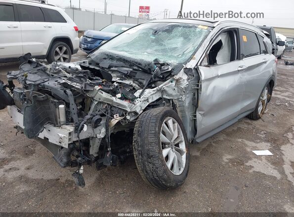 3PCAJ5M18KF122501 2019 INFINITI QX50 Серебряный Передняя левая четверть