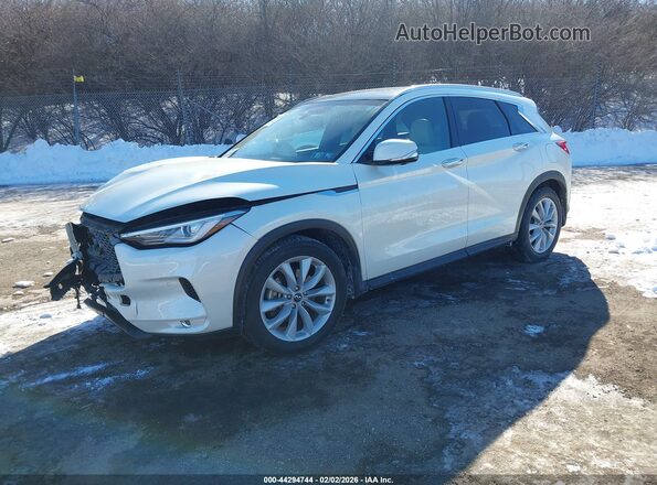 3PCAJ5M31KF113253 2019 INFINITI QX50 Белый Передняя левая четверть