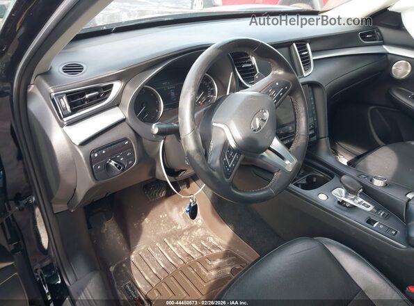 3PCAJ5M37KF120899 2019 INFINITI QX50 Black Widok wnętrza z przodu