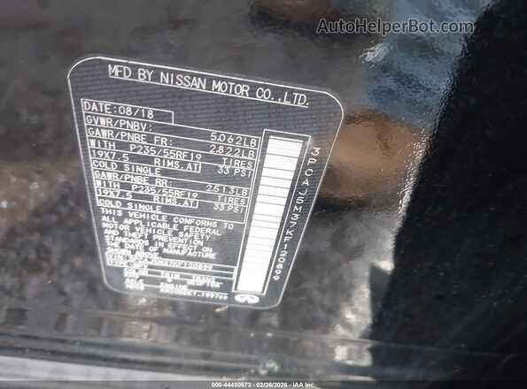 3PCAJ5M37KF120899 2019 INFINITI QX50 Black Widok komory silnika
