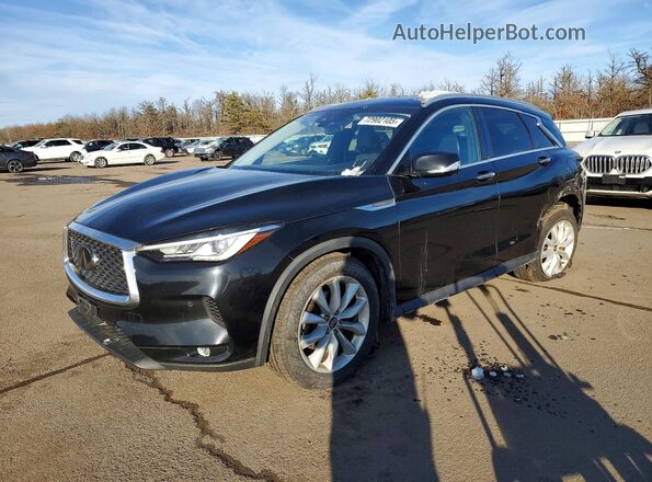 3PCAJ5M39KF119270 2019 INFINITI QX50 Black Առջևի ձախ երեք քառորդ տեսարան