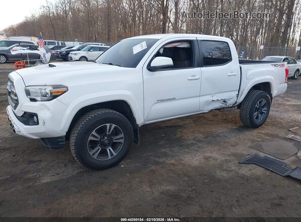 3TMCZ5AN0HM089880 2017 TOYOTA TACOMA White წინა მარცხენა ხედი სამი მეოთხედიდან