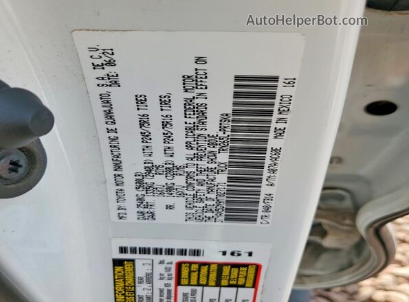 3TYAX5GN9MT027171 2021 TOYOTA LE Белый Вид подкапотного пространства