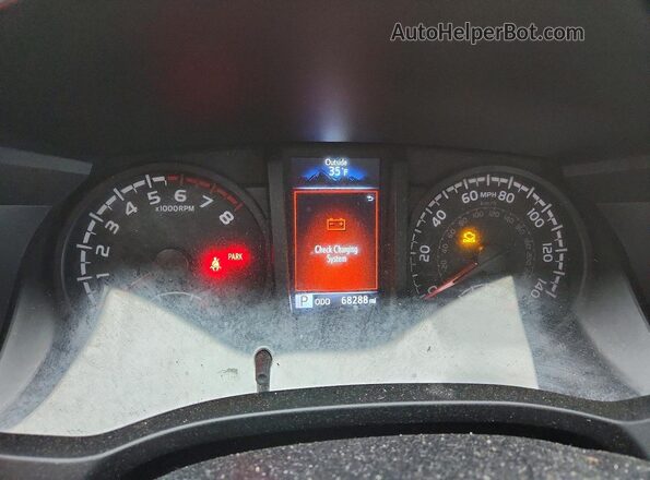 3TYRX5GN2NT039814 2022 TOYOTA TACOMA White Widok zestawu wskaźników