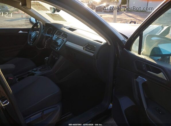 3VV0B7AX0KM036514 2019 VOLKSWAGEN TIGUAN Black Widok wnętrza z przodu