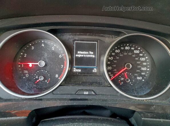 3VV1B7AX0KM060994 2019 VOLKSWAGEN TIGUAN White Widok zestawu wskaźników