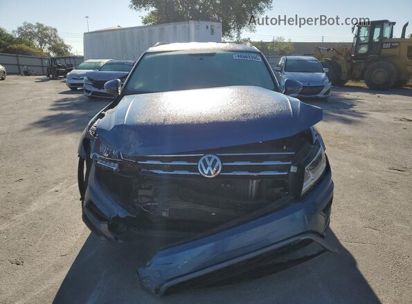 3VV1B7AX2KM022876 2019 VOLKSWAGEN TIGUAN Синий Вид спереди