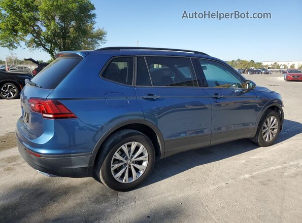 3VV1B7AX2KM022876 2019 VOLKSWAGEN TIGUAN Синий Задняя правая четверть