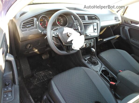 3VV1B7AX2KM022876 2019 VOLKSWAGEN TIGUAN Синий Вид панели приборов
