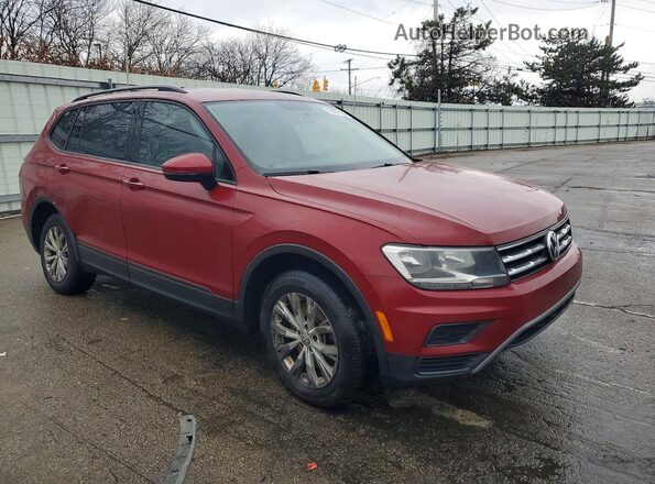 3VV1B7AX6JM085364 2018 VOLKSWAGEN TIGUAN Красный Передняя правая четверть