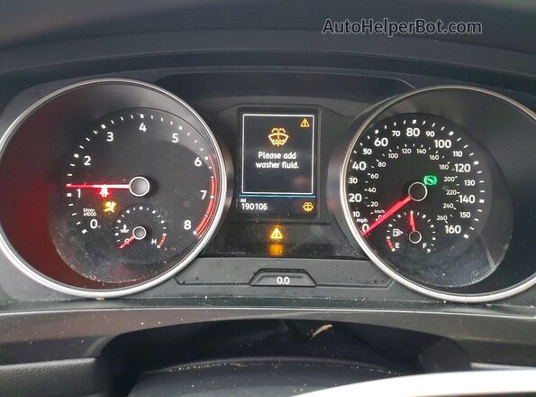 3VV1B7AX6JM085364 2018 VOLKSWAGEN TIGUAN Красный Вид щитка приборов