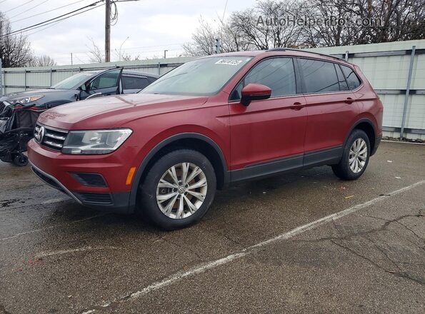 3VV1B7AX6JM085364 2018 VOLKSWAGEN TIGUAN Красный Передняя левая четверть